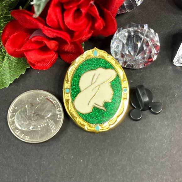 Disney Jasmine Trading Pin Aladdin Princess Cameo Badge 2014 Silhouette - Picture 3 of 6